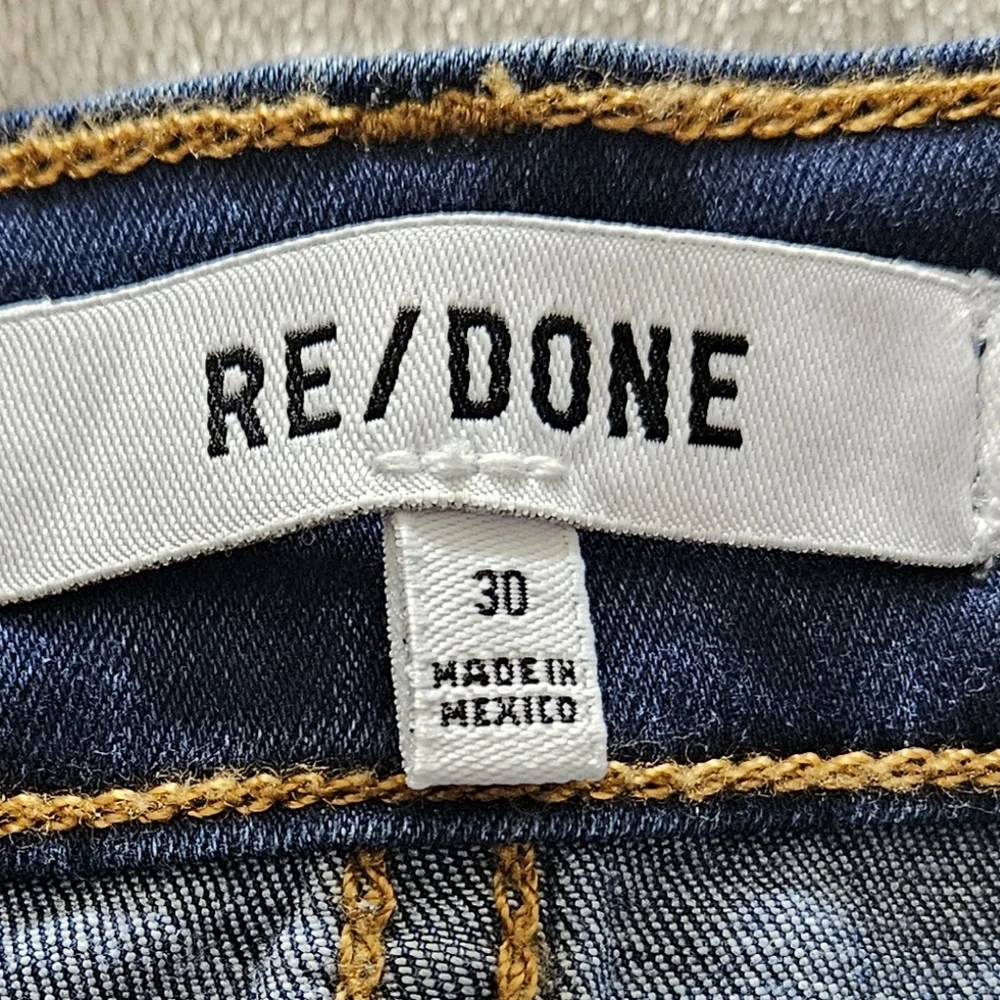 NWT RE/DONE Women's 90s High Rise Loose Jeans: Deep Faded Blue: Size- 30 - Picture 11 of 15